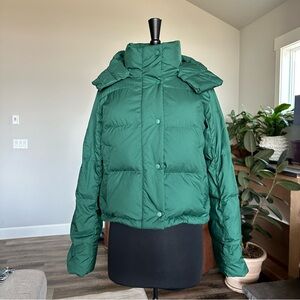 Lululemon Wunder Puff cropped jacket in Everglade green size 4